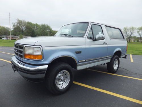 *must see* original 1996 bronco xlt 4x4 5.8 351 mint condition clean history