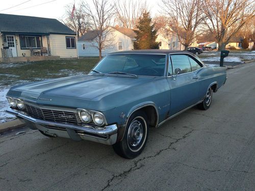 1965 chevy impala 2 door hard top 3 spd original unmolested barn find