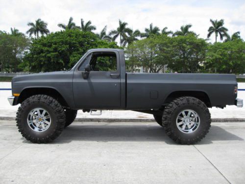 1984 chevrolet c/k 20 k20 4x4 reg cab longbed pickup 5.7l v8 4-sp man 44&#034; tires