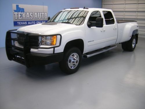 We finance!! 2011 gmc sierra 3500hd slt 4x4 diesel dually roof nav tv texas auto