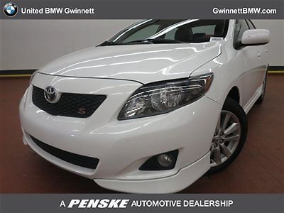 4dr sdn auto xle low miles sedan automatic gasoline 1.8l 4 cyl super white