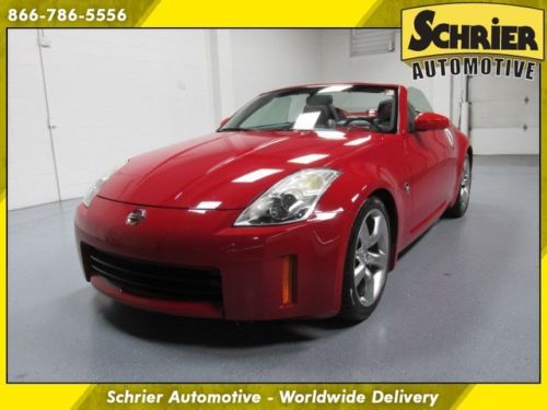 06 nissan 350z enthusiast rwd red automatic wheel locks