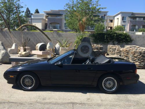 Rx-7 convertible southern california corrosion free black beauty!  super low 80k