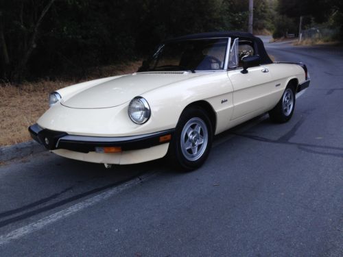 1987 alfa romeo spider graduate convertible 2-door 2.0l