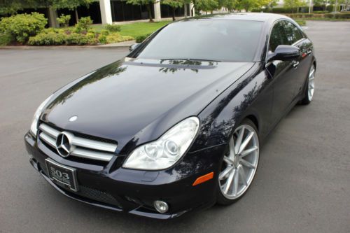 2011 mercedes cls550 capri blue metallic / gray leather