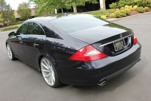 2011 Mercedes CLS550 Capri Blue Metallic / Gray Leather, US $48,500.00, image 7