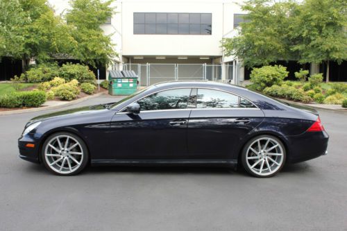 2011 Mercedes CLS550 Capri Blue Metallic / Gray Leather, US $48,500.00, image 8