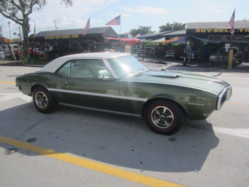 1968 pontian firebird 400 matching number show car like new american muscle car!