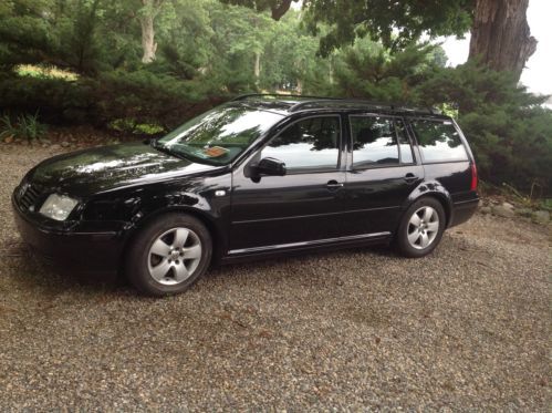 2004 vw jetta wagon tdi 5 speed stick black/black leather one owner, no accident