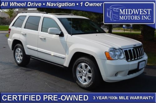 2009 jeep grand cherokee limiited certified navigation one owner 10 11 overland