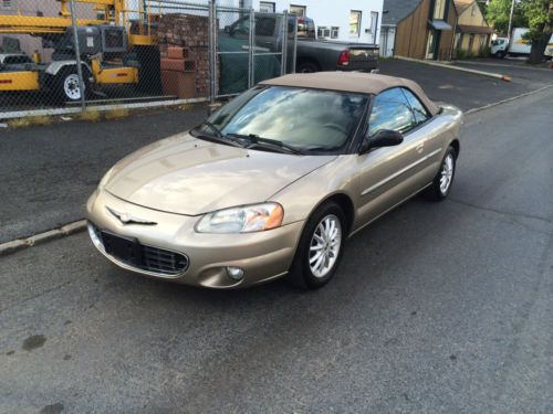 2002 chrysler sebring convertable lxi - leather - cd - nice clean summer car