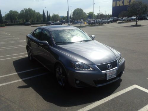 2013 lexus is250 navigation paddle shift, salvage title 14k miles clemate seats