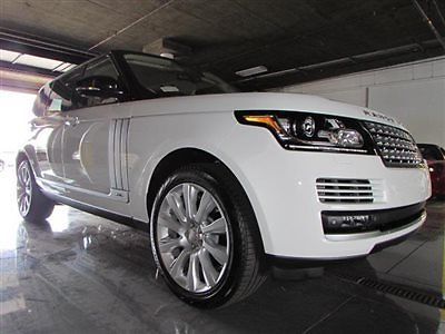 2014 land rover range rover supercharged fuji white cashmere interior only 200ms