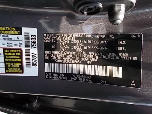 2014 Toyota Sienna XLE, US $37,712.00, image 9