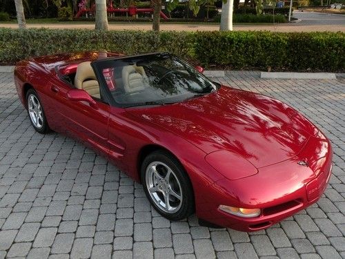 02 corvette convertible 6 speed manual bose sports seats polished wheels leather
