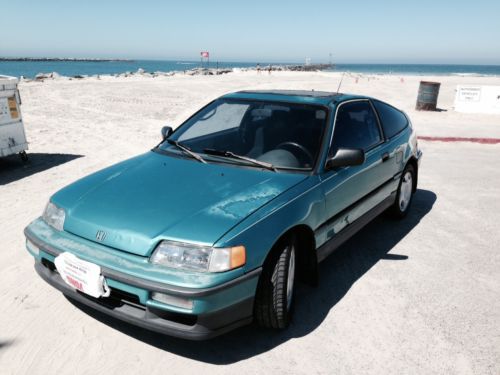 Honda crx si 1.6 1991 green-sunroof-unmolested-smog-california
