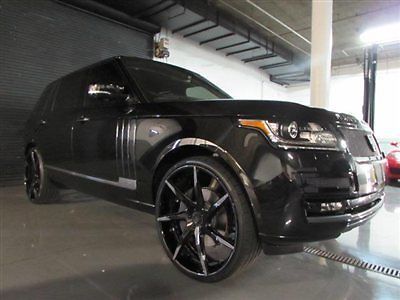 2014 land rover range rover hse extended  autobiography supercharged black