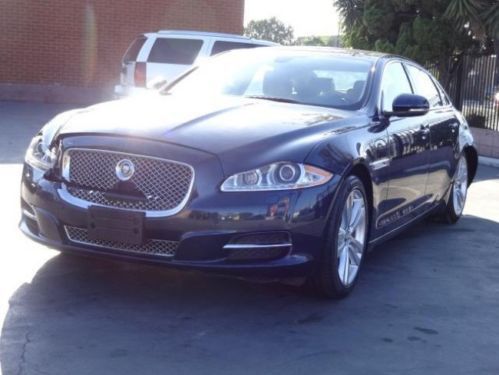 2013 jaguar xj 5.0 portfolio damaged repairable rebuilder salvage runs! l@@k!