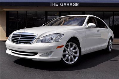 2007 mercedes-benz s550, alabaster white-savanna/cashmere leath,only 17k! mint!