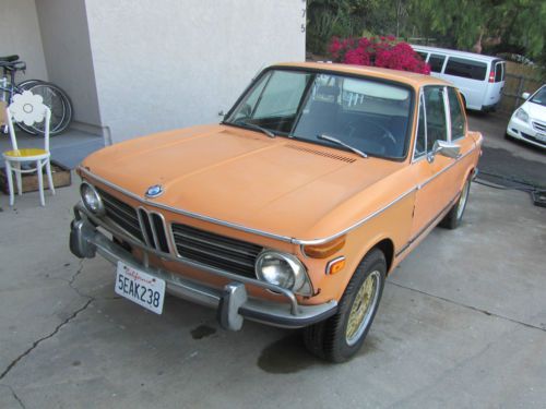 1972 BMW 2002 Base Sedan 2-Door 2.0L Colorado Orange w/ Sunroof Nice Driver, image 8