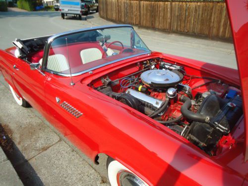 1955  thunderbird  convertable top &amp; hard top,  great body, new parts ,see pict