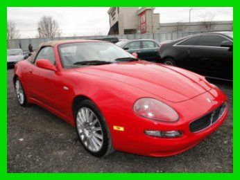 2002 maserati spyder gt 4.2l v8 manual rwd convertible repairable rebuilder