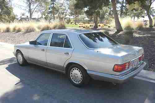 1990 MERCEDES BENZ 300SE LUXURY SEDAN ANTHRACITE GRAY LEATHER SUNROOF NO RESERVE, US $3,500.00, image 3