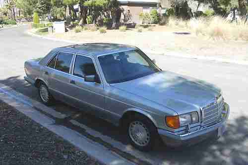 1990 MERCEDES BENZ 300SE LUXURY SEDAN ANTHRACITE GRAY LEATHER SUNROOF NO RESERVE, US $3,500.00, image 7