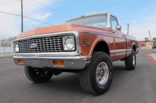 1971 chevrolet cheyenne super 3/4 ton pickup 4x4 k20 c20 c10 k10 chevy short bed