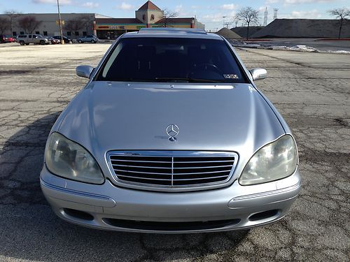 2002 mercedes-benz s-class - clean  -silver - black