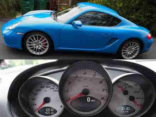 2007 PORSCHE CAYMAN S, 6,912 miles, MEXICAN BLUE FACTORY PAINT, 19