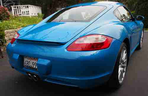 2007 PORSCHE CAYMAN S, 6,912 miles, MEXICAN BLUE FACTORY PAINT, 19