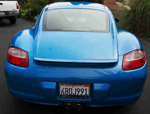 2007 PORSCHE CAYMAN S, 6,912 miles, MEXICAN BLUE FACTORY PAINT, 19