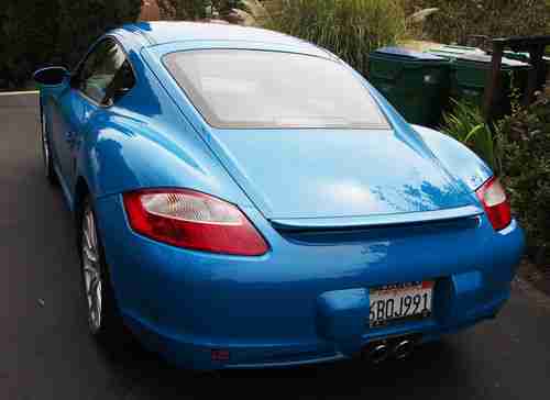 2007 PORSCHE CAYMAN S, 6,912 miles, MEXICAN BLUE FACTORY PAINT, 19