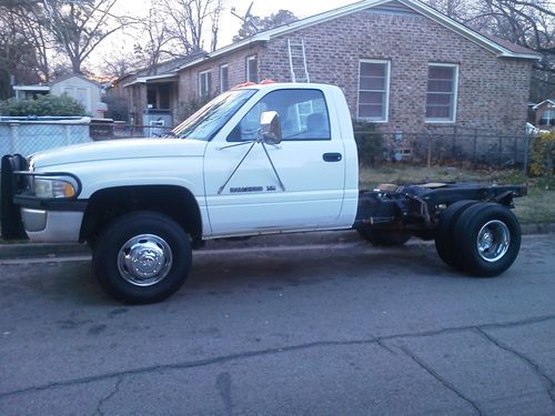 2000 dodge ram 3500 cab and chassis clean truck flatbed wrecker