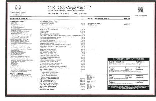 2019 Mercedes-Benz Sprinter, US $62,000.00, image 31