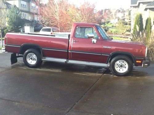 1992 dodge cummins diesel low low low miles 117,000 i owner miles pristine cond