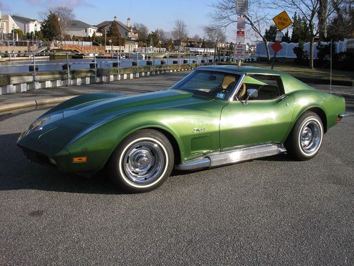 1973 corvette l-82 #'s match 4spd solid orig 84k p/w a/c leather t&amp;t stingray