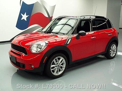 2011 mini cooper s countryman turbo auto leather 35k mi texas direct auto