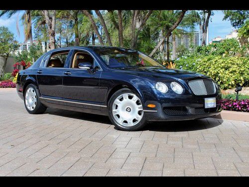 2006 bentley continental flying spur blue 14k one owner sunroof bluetooth nav