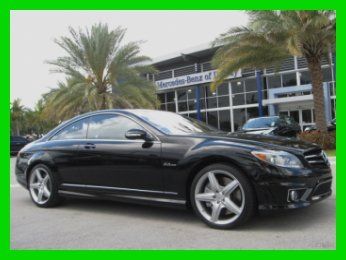 09 black cl-63 amg 6.2l v8 coupe *night view assist *navigation *low miles *fl