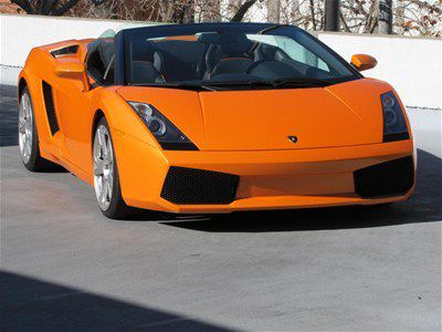 2007 gallardo spyder orange