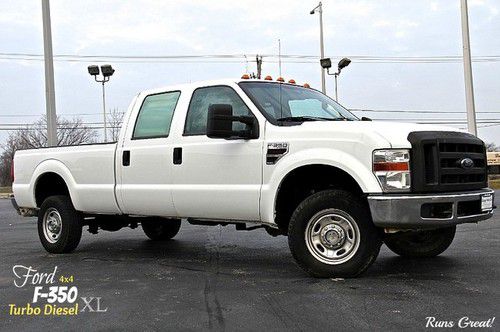 2008 ford f350 xl super duty crew cab 6.4l turbo diesel 4wd runs &amp; drives great!