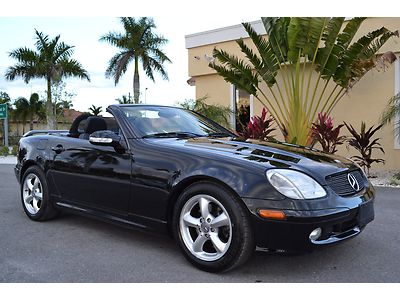 Two tone leather low miles florida convertible just serviced new tires wood