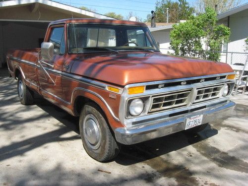 California time capsule 2 owner 1977 ford f250 xlt ranger camper special 109k nr