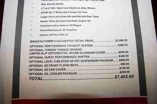 1997 Chevy Camero SS, SLP car! T-Tops, ONLY 17,000 original miles. Perfect shape, US $19,000.00, image 4