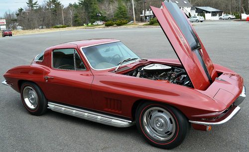 1967 chevrolet corvette original 435hp w/ tank sticker side pipe car