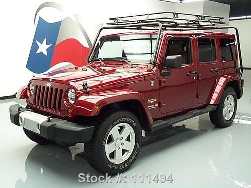 2012 jeep wrangler unltd sahara 4dr hardtop 4x4 6spd 1k texas direct auto