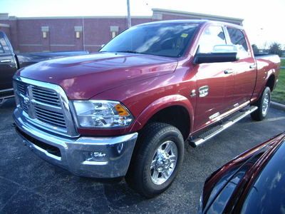 Laramie longhorn crew cab 4x4 deep cherry red crystal pearl coat 6.7 cummins tur