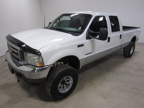 02 ford f350  7.3l v8 turbo diesel auto 4x4 crew cab long bed xlt lariat 80 pics